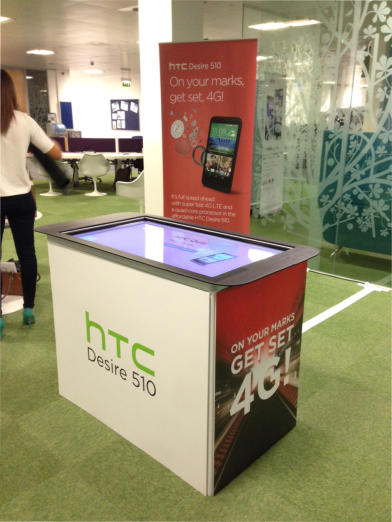 multitouch table hire