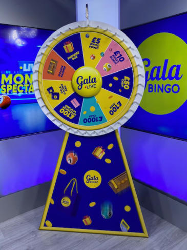 branded prize wheel